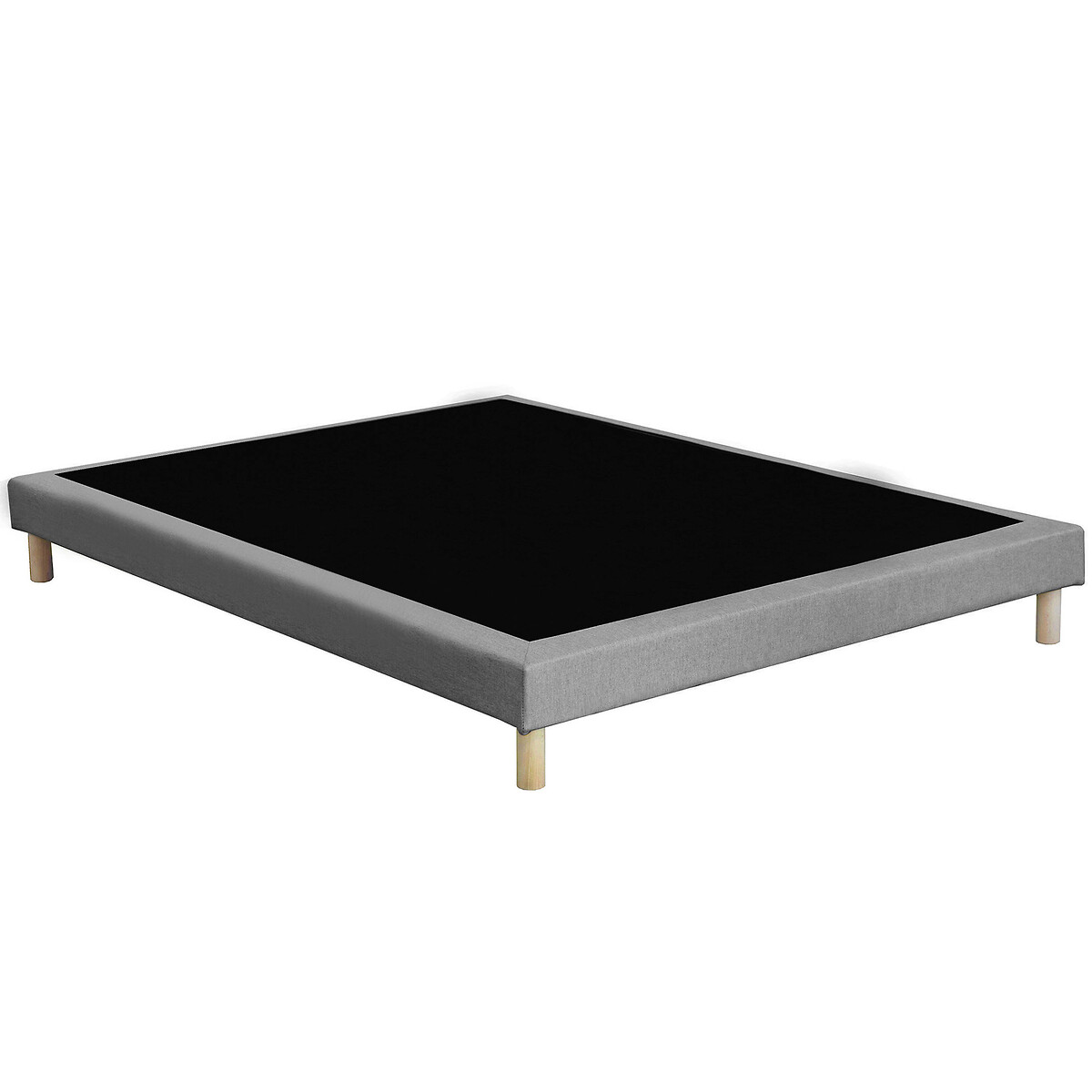 LA REDOUTE INTERIEURS<br>Base de cama estofada com 12 ripas e pés