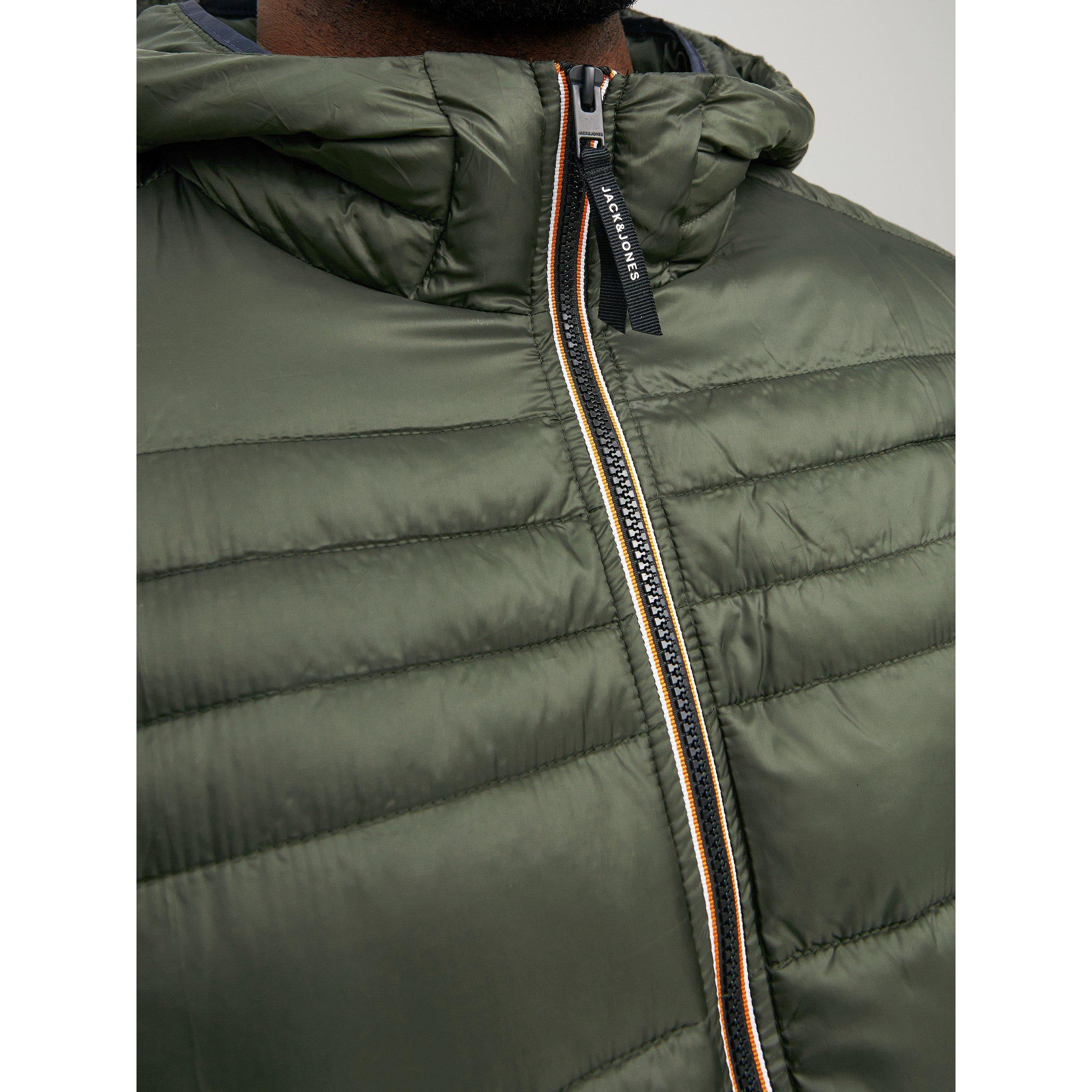 Jack and Jones Hero Hooded Puffer Jacket Mens Plus Size