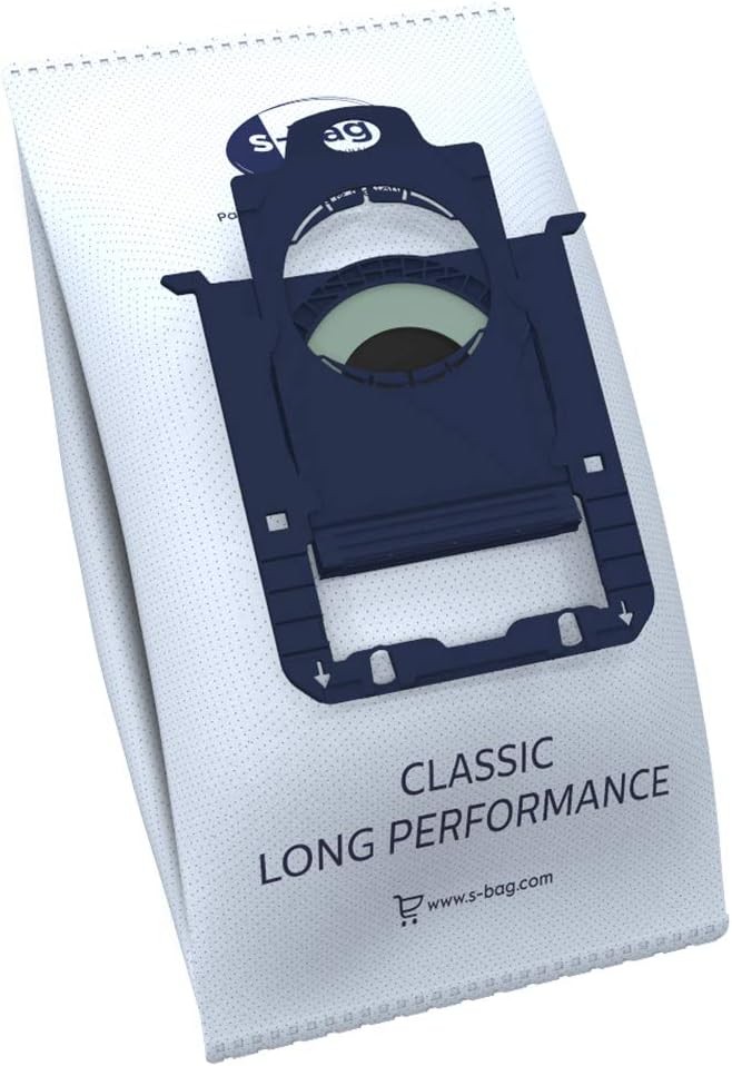 AEG VX82-1-ÖKO Staubsauger / 75% Recyclingmaterial/autom. Saugkraftregulierung/extrem leise auch auf Teppich & GR201S s-Bag Staubbeutel Classic Long Performance (weiß)