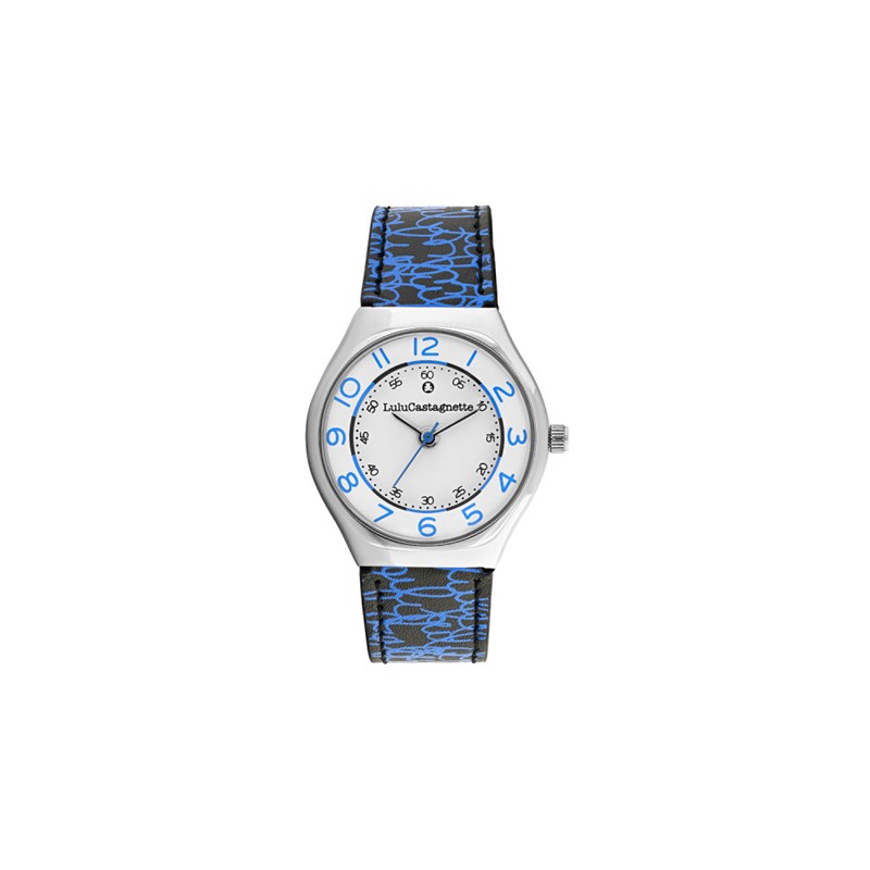 Montre fille analogique Lulu Castagnette - Bracelet cuir - Mini Star