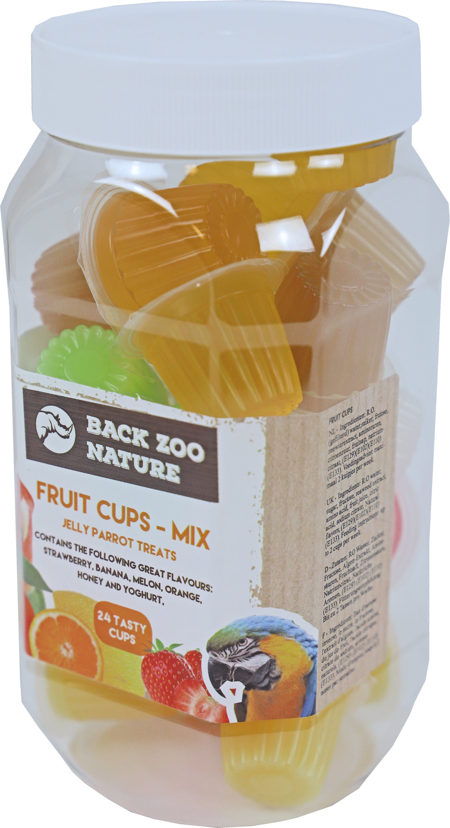 Back Zoo Nature vogelsnack fruitkuipje mix 24 stuks