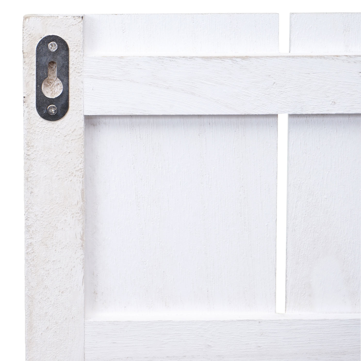 Wandregal MCW-C65, Wandpaneel Holzregal Regal, 6 Ebenen 110x50x14cm Massivholz Vintage ~ weiß/dunkelgrau shabby