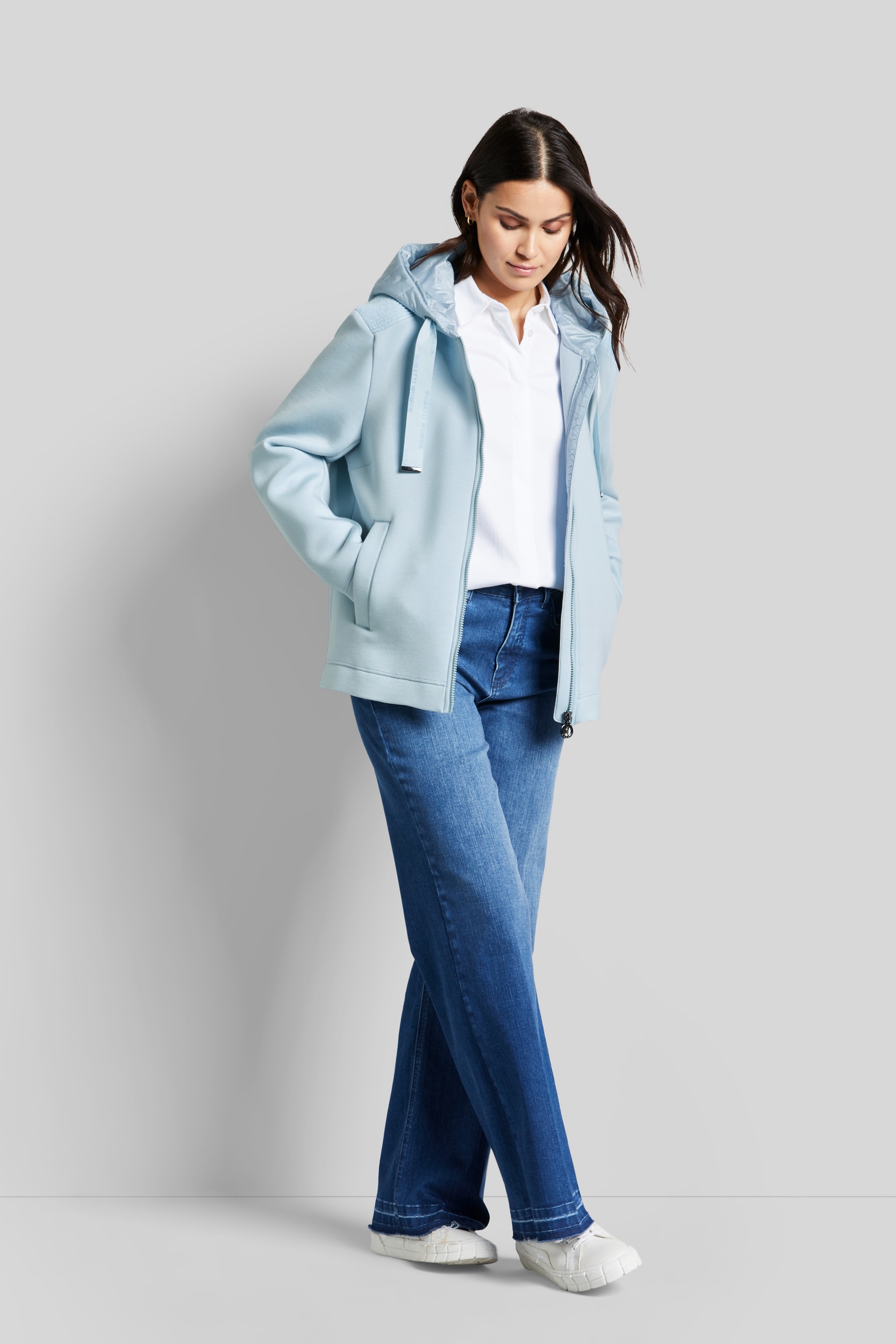 bugatti Blouson mit Kapuze mit Nylonkapuze