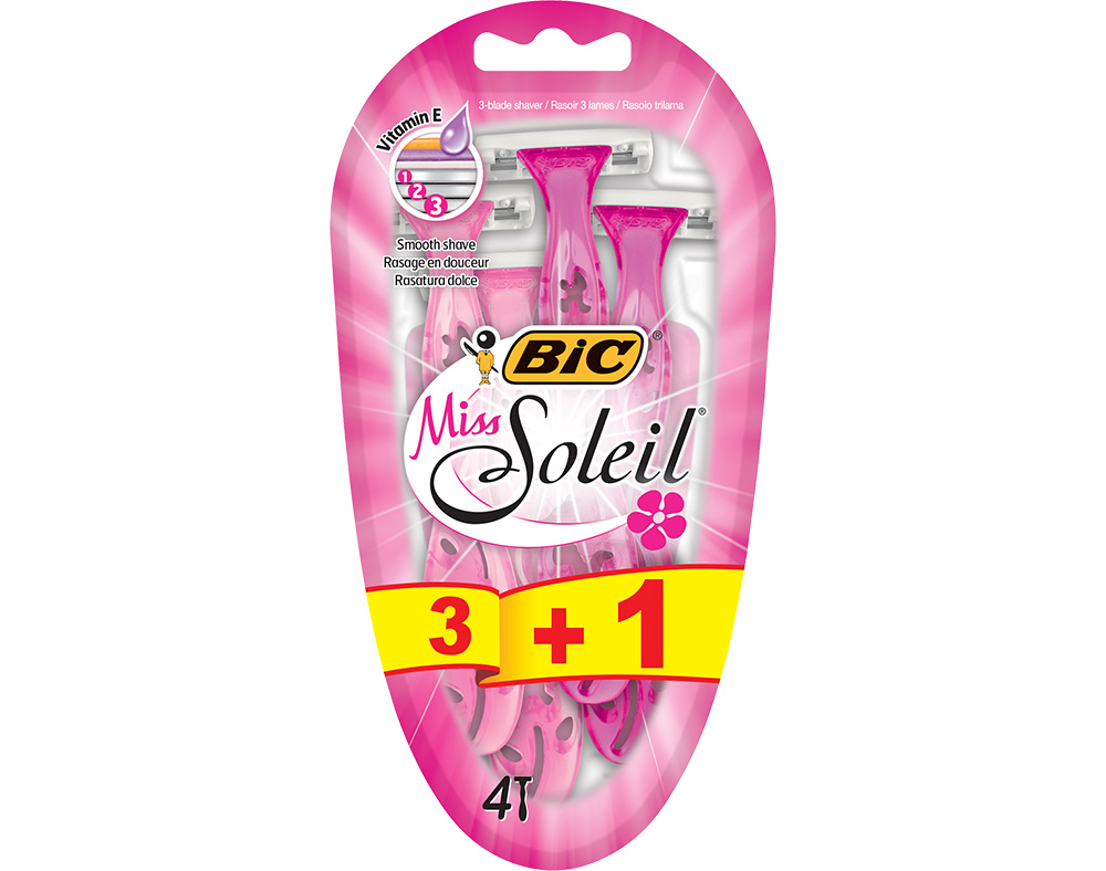 LÂMINAS BIC DESCARTÁVEIS MISS SOLEIL 3 1UN GRÁTIS