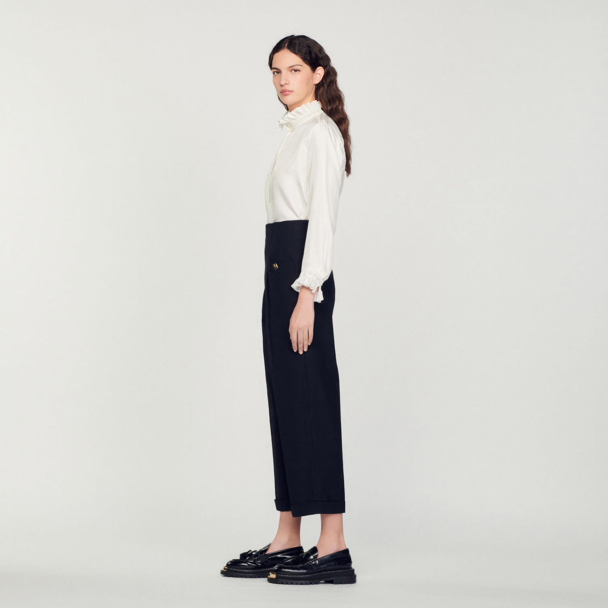 Pantalon taille haute