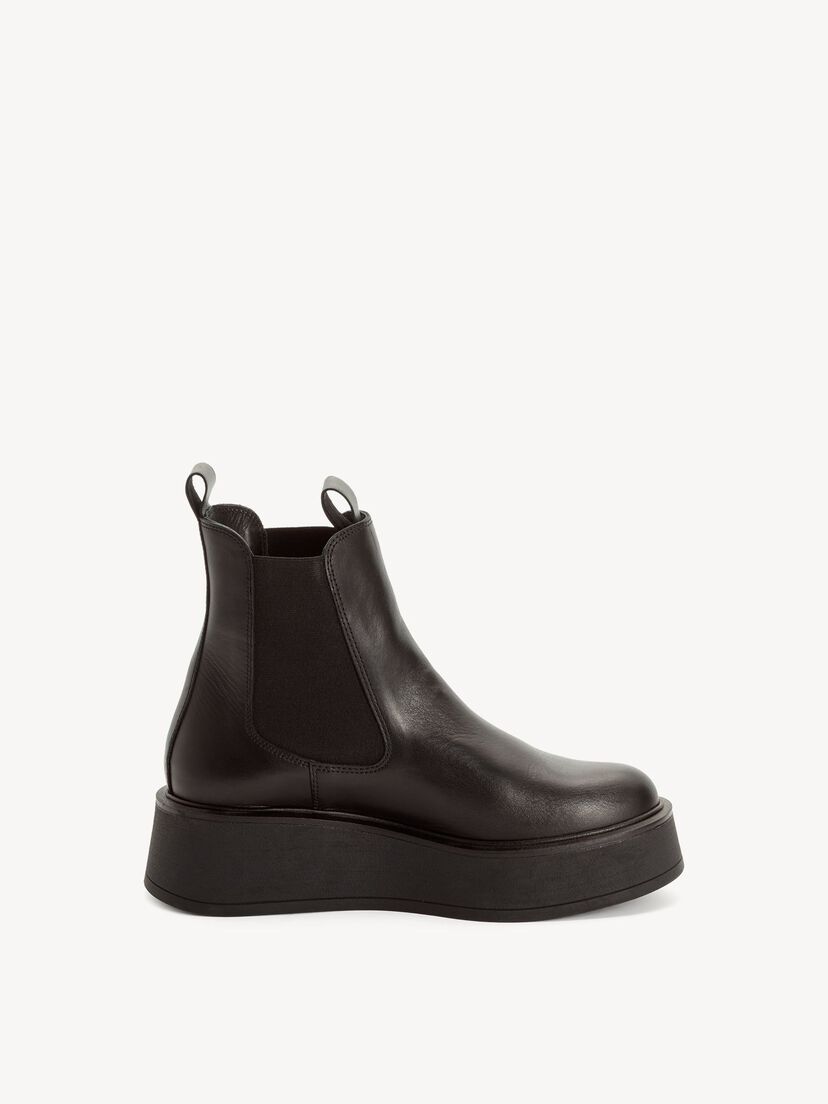 Leren Chelseaboot - zwart
