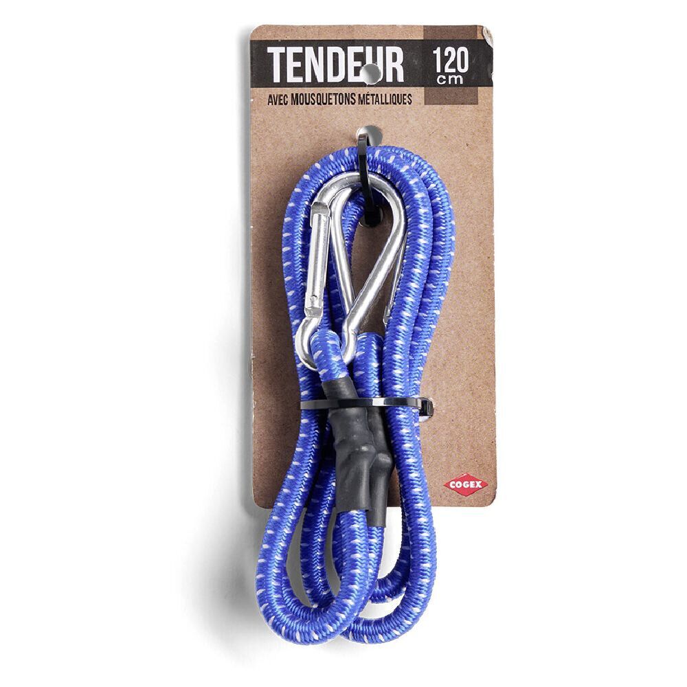 Tendeur avec mousquetons métalliques 120cm