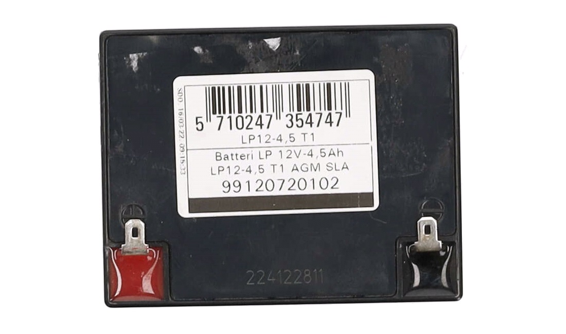 Batteri LP 12V-4,5Ah LP12-4,5 T1 VRLA AGM SLA