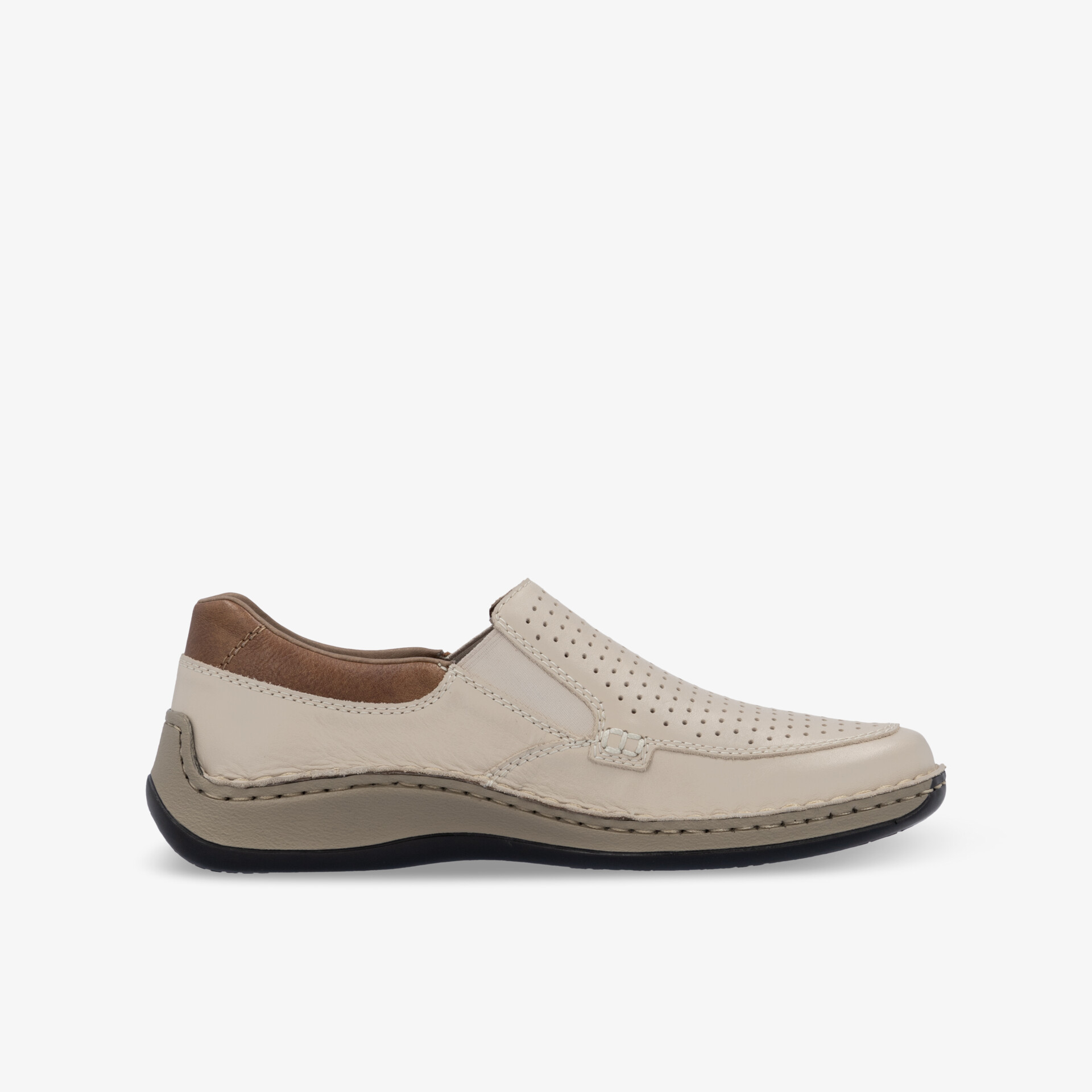 rieker Herren Slipper beige