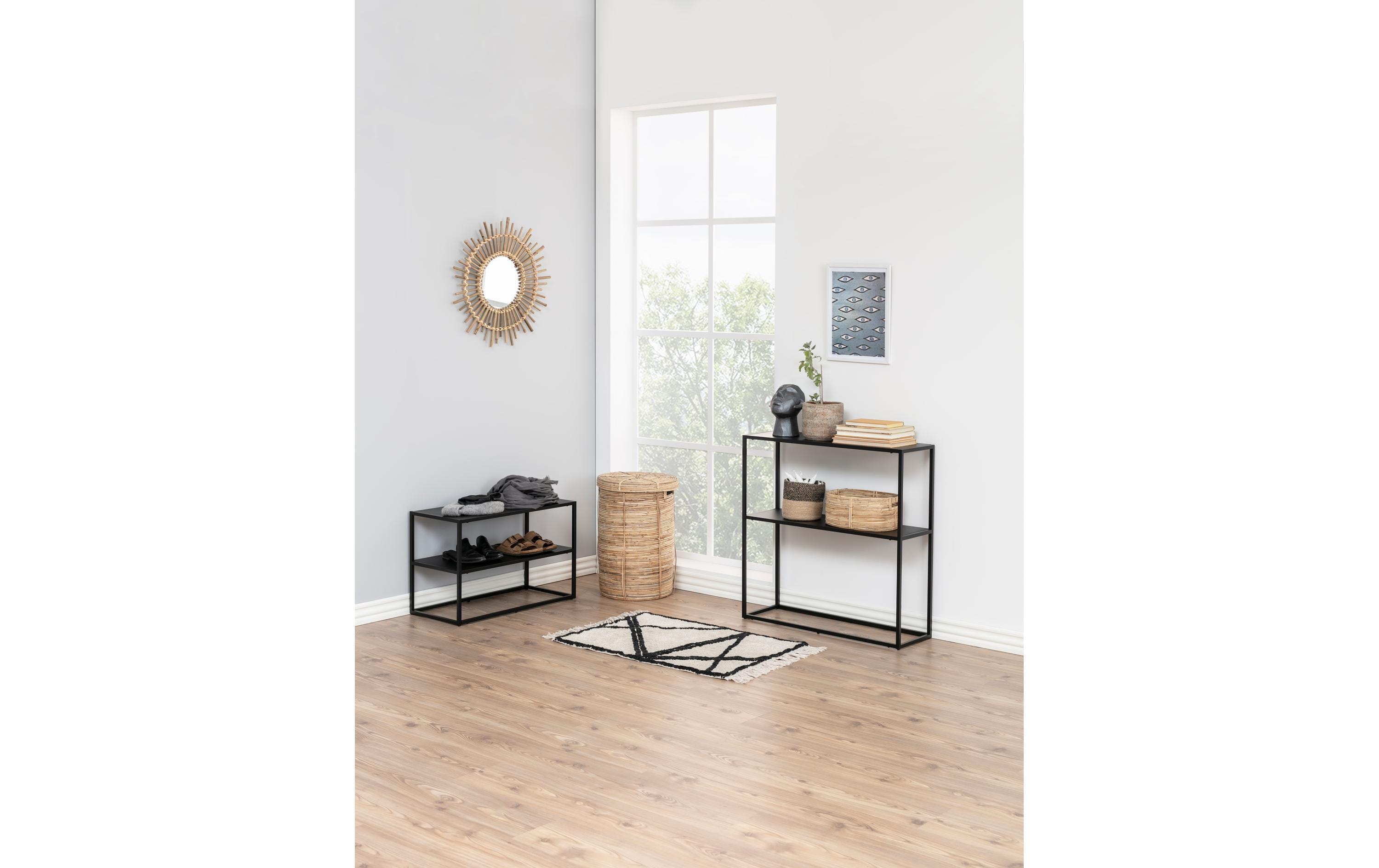 Schuhregal Newton 70 x 33 x 45,5 cm, SchwarzSchuhgestell