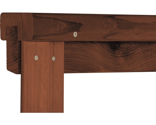 Konsta Elda voortuinhek, 180 x 90 cm, bruin