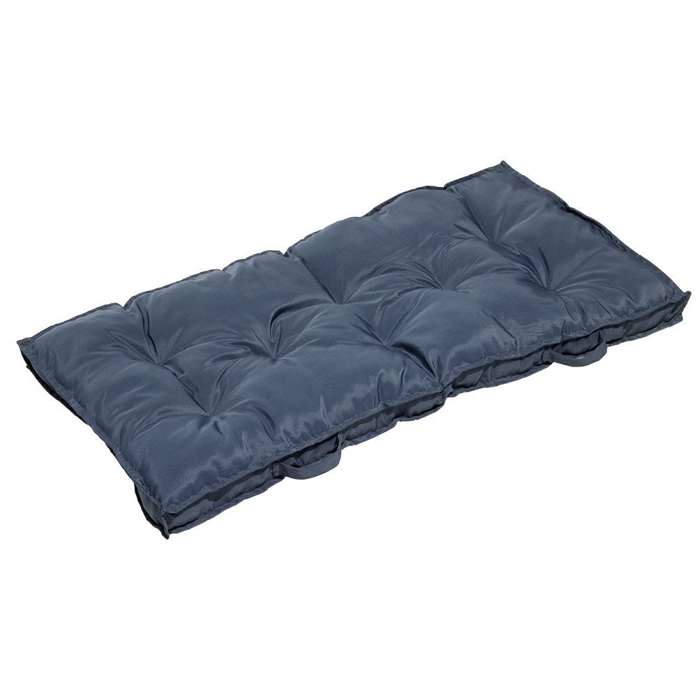 Coussin salon palette polyester gris 120x60cm