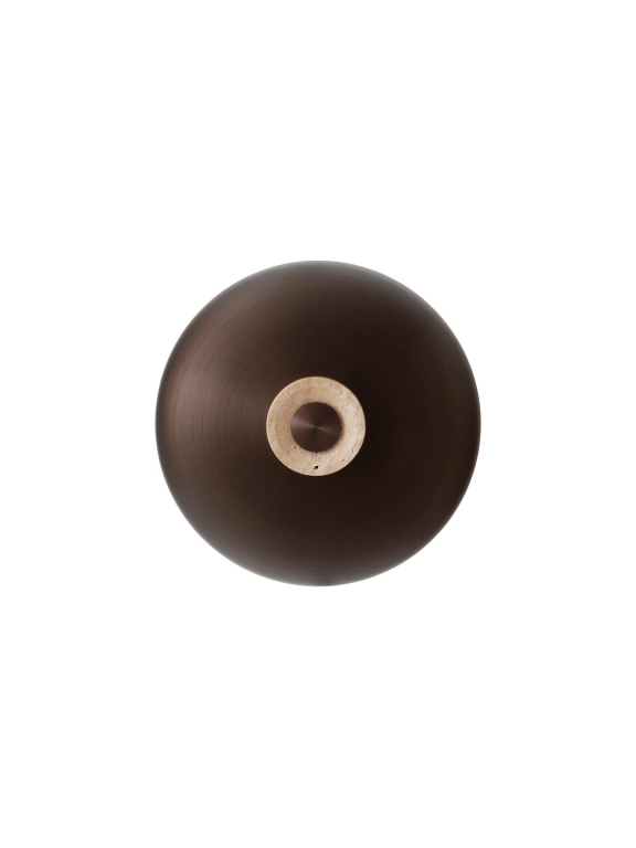 Audo Copenhagen Reverse wandlamp Sand Travertine/Bronzed Aluminium