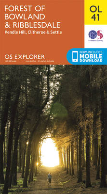 Forest of Bowland & Ribblesdale, Pendle Hill, Clitheroe & Settle - OS Explorer Map OL 41 (Sheet map, folded)