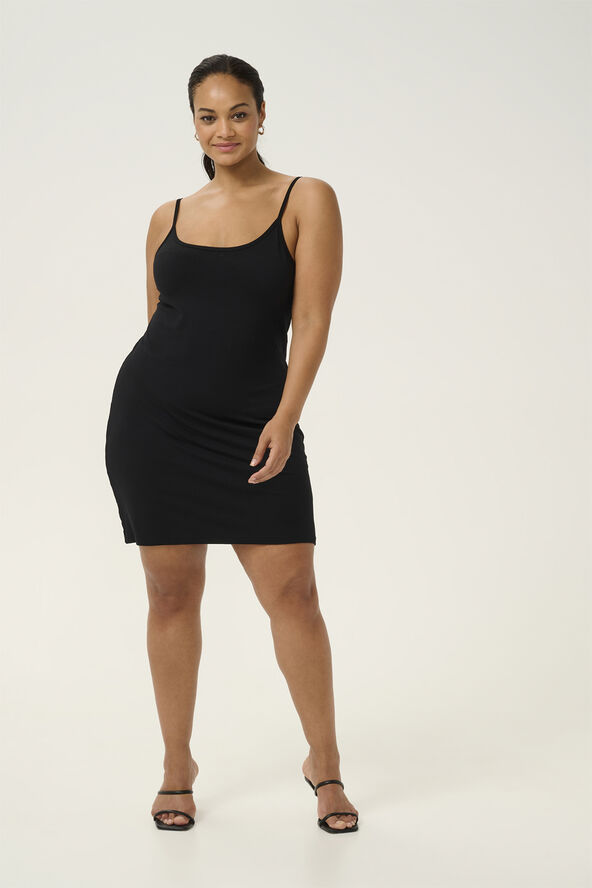 Kaffe Curve KCjena Strap Dress Black deep