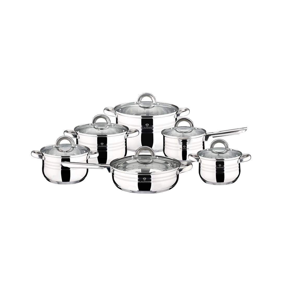 Blaumann 12-teiliges Topf-Set Gourmet Line
