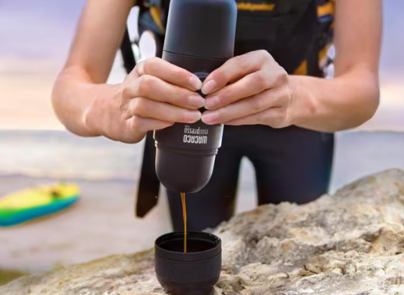 Minipresso NS Bundle Reise Kaffeemaschine To Go für Kapseln - Anthrazit
