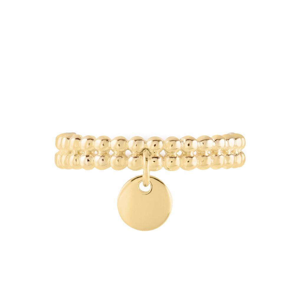 Bague Ajustable Lettice Plaqué Or Jaune Oxyde De Zirconium