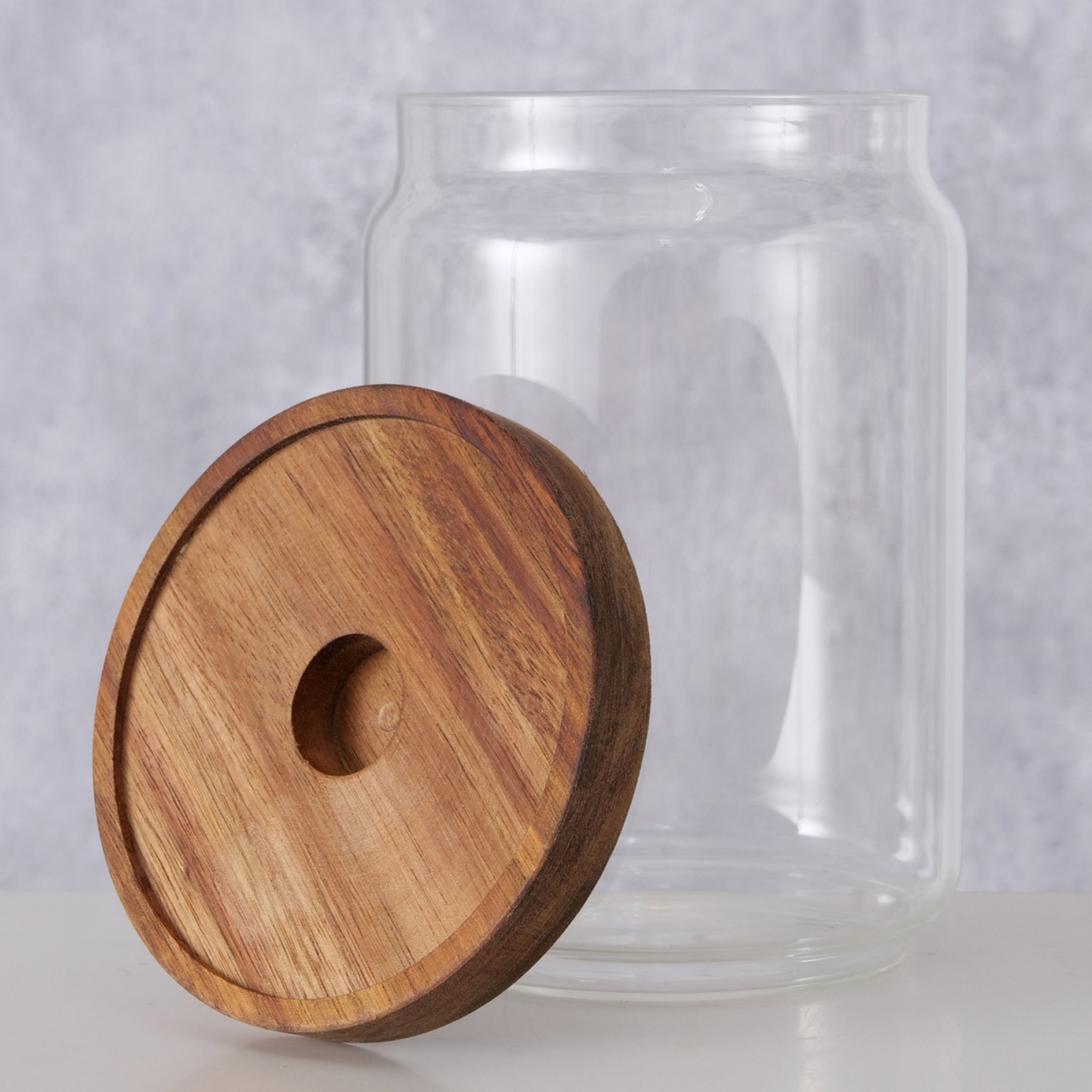 Vorratsglas - Akazie - Klarglas - 15 cm