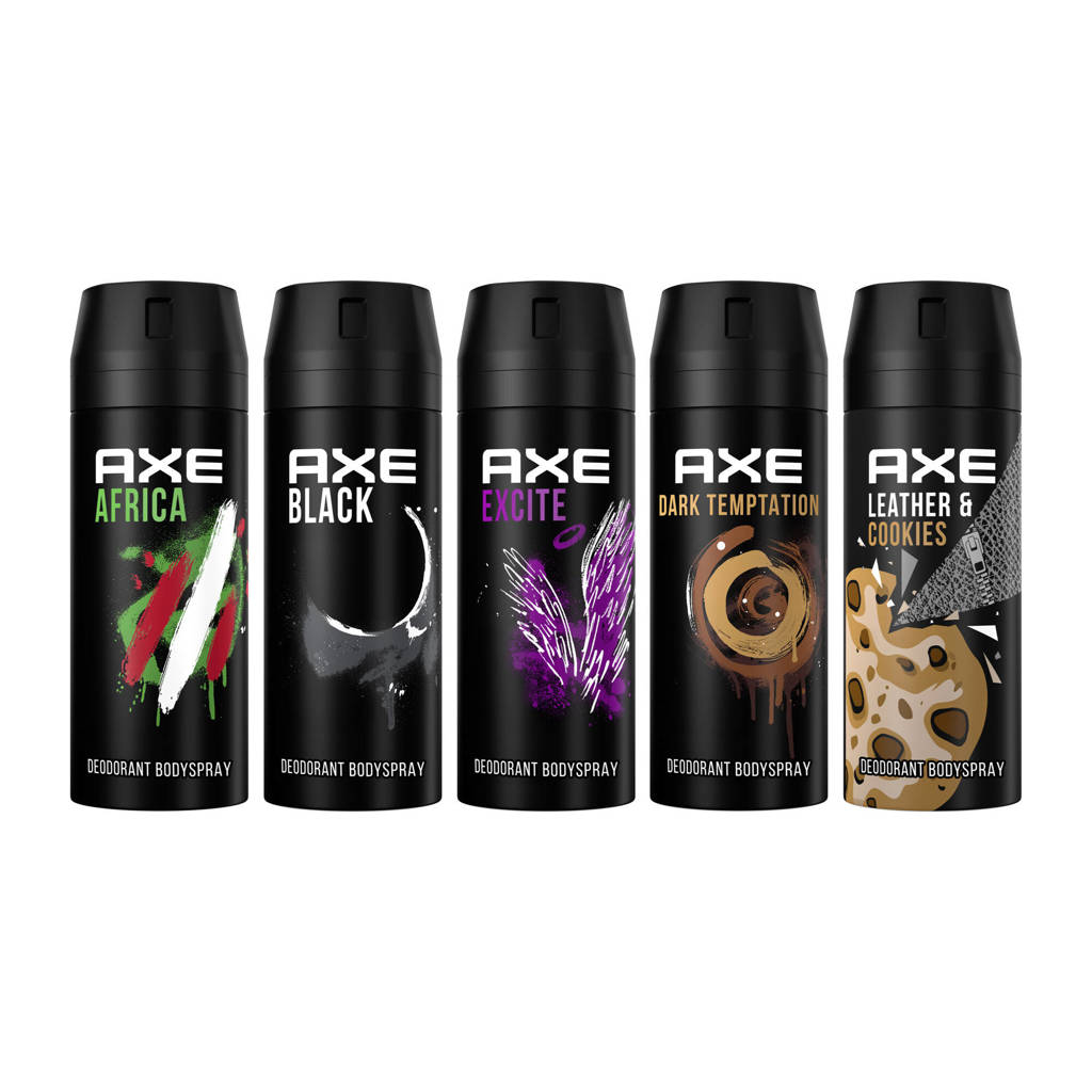 deodorant bodyspray mix set - 5 x 150 ml