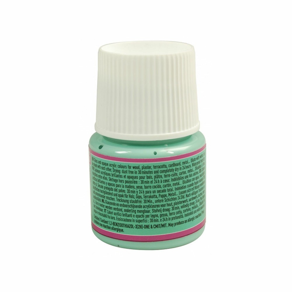 Peinture acrylique opaque brillante - aqua - 45 ml