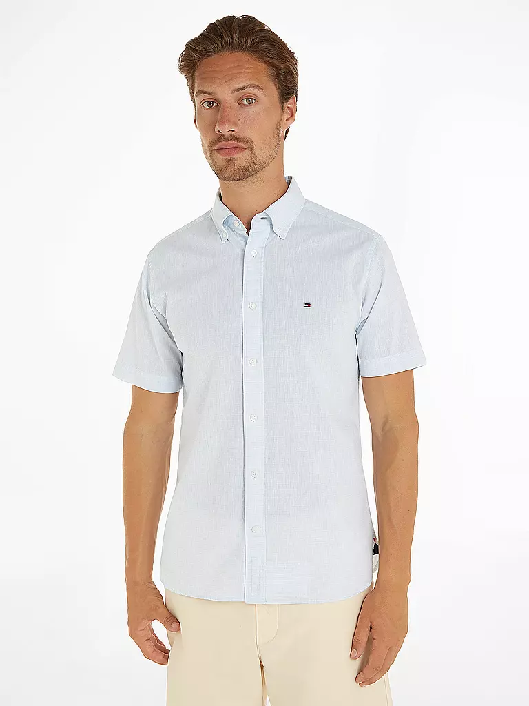 TOMMY HILFIGER Hemd Regular Fit  hellblau