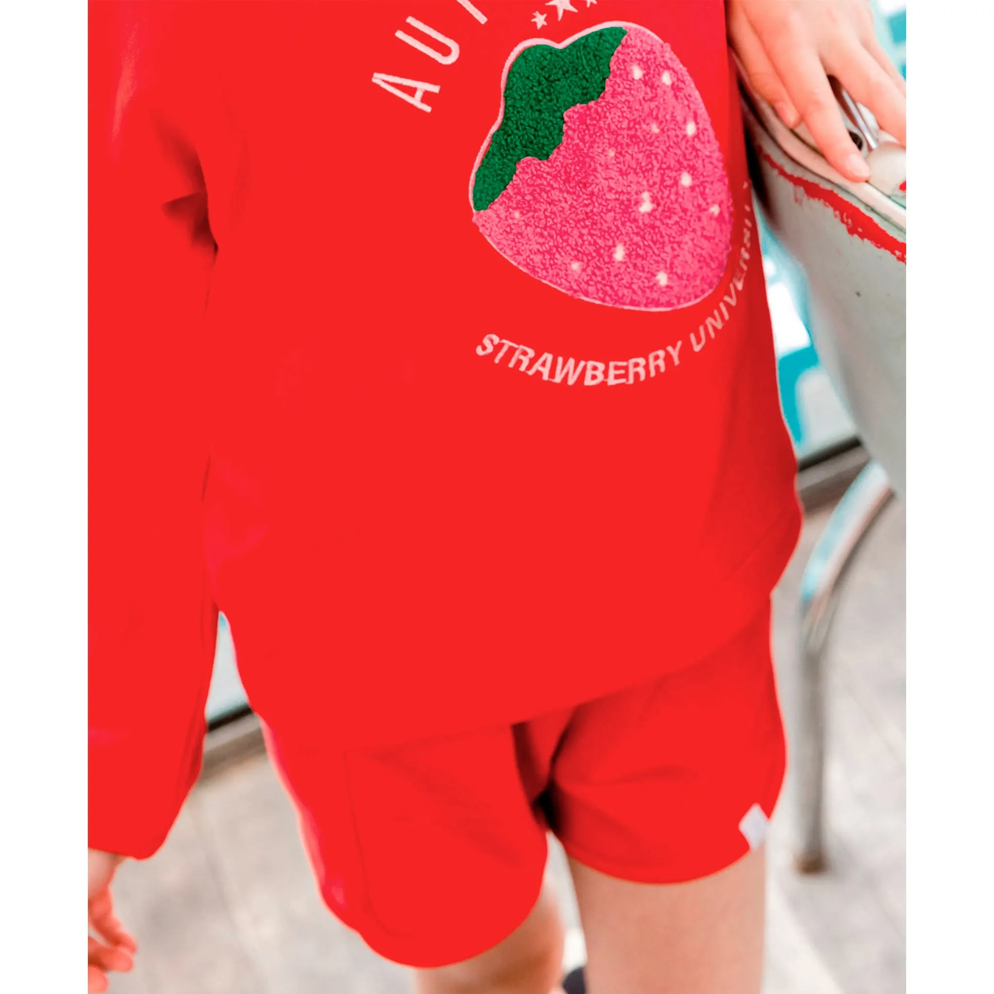 Deux par Deux Short Ouatée Fraise 7-10ans