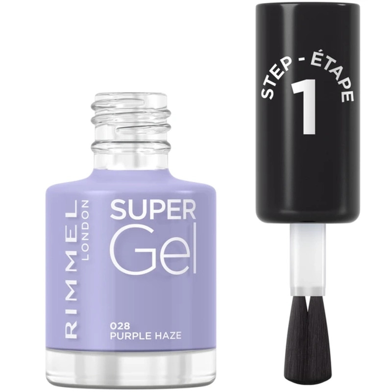 RIMMEL Super Gel Nail Polish 12 ml - 028 Purple Haze