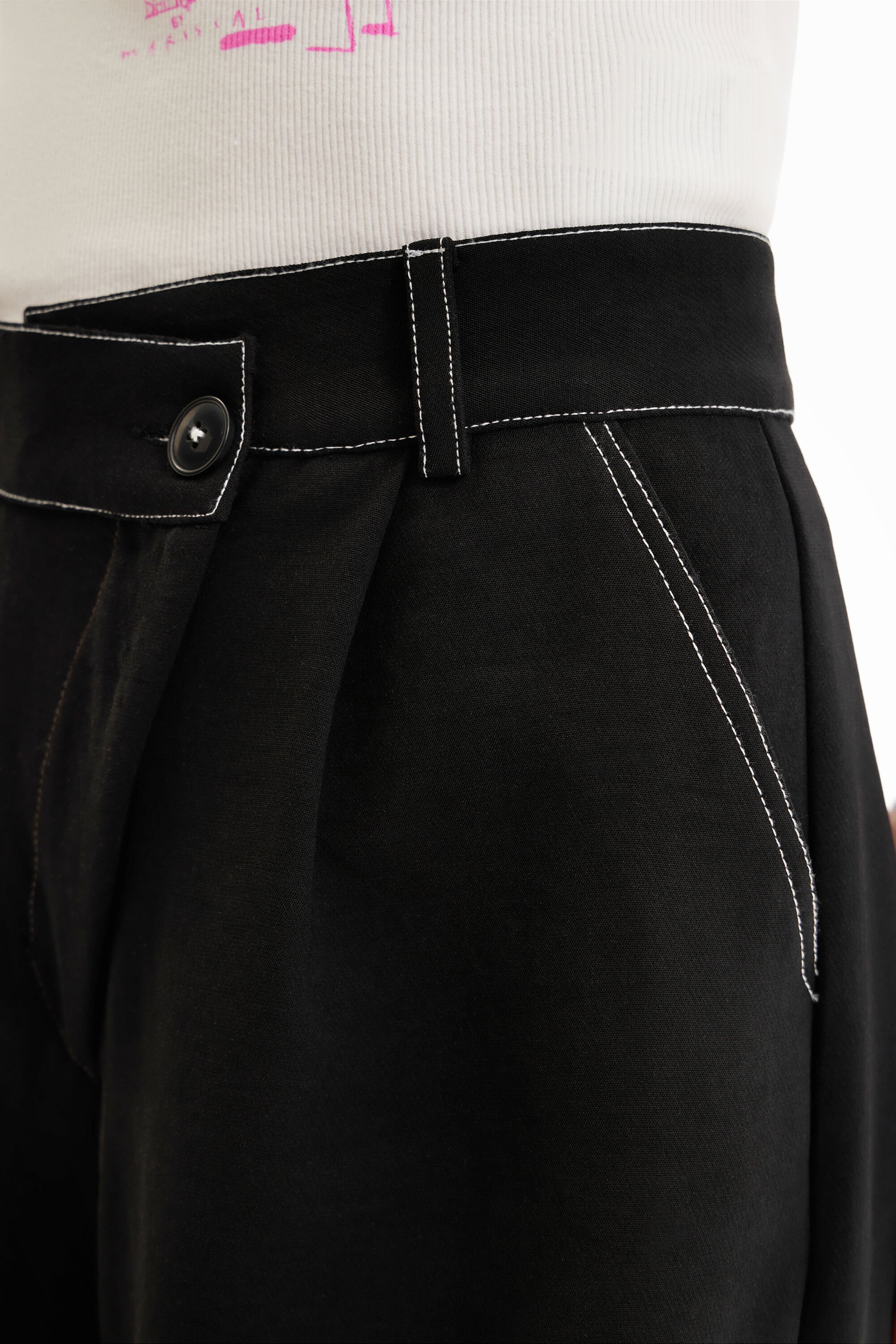 Pantalon twisted pinces