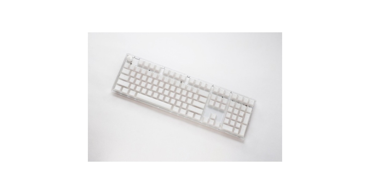 DuckyOne 3 Aura White, toetsenbord  (Wit, US lay-out, Cherry MX Speed Silver, ABS Double Shot, hot swap)
