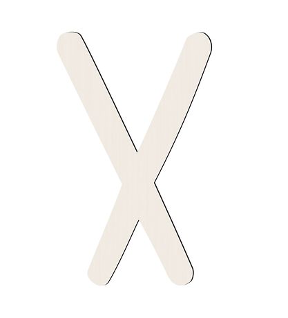 Sebra Tr?bogstaver - X - Birchbark Beige