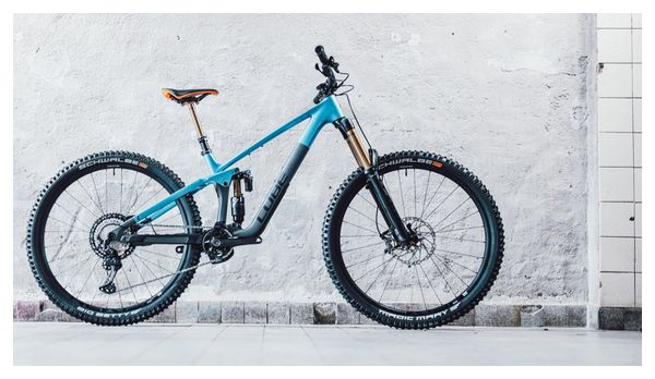 VTT Tout-Suspendu Cube Stereo One77 C:68X SLX 29 Shimano Deore XT 12V 29'' Bleu Gris Actionteam