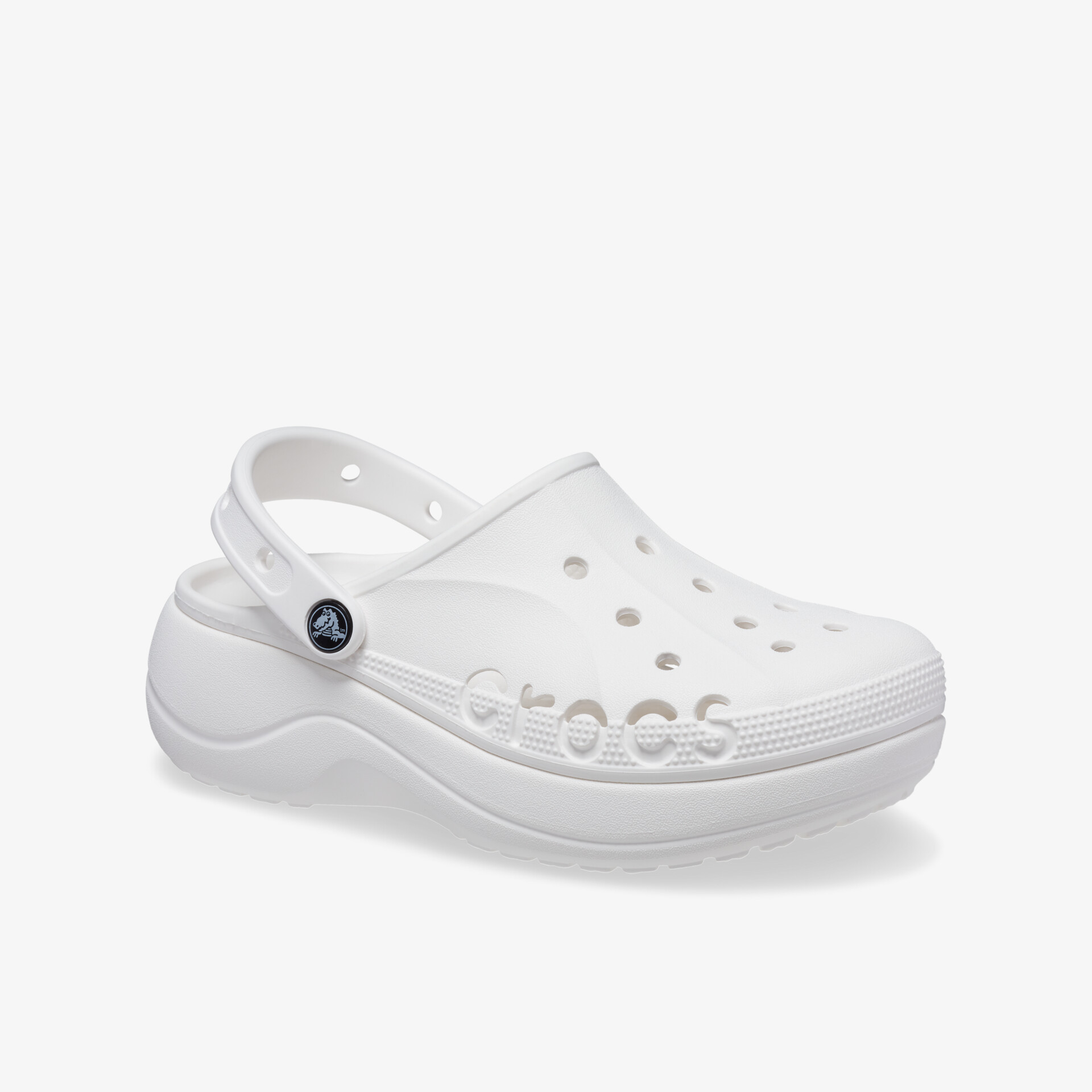 crocs Baya Platform Damen Badeschuhe weiß