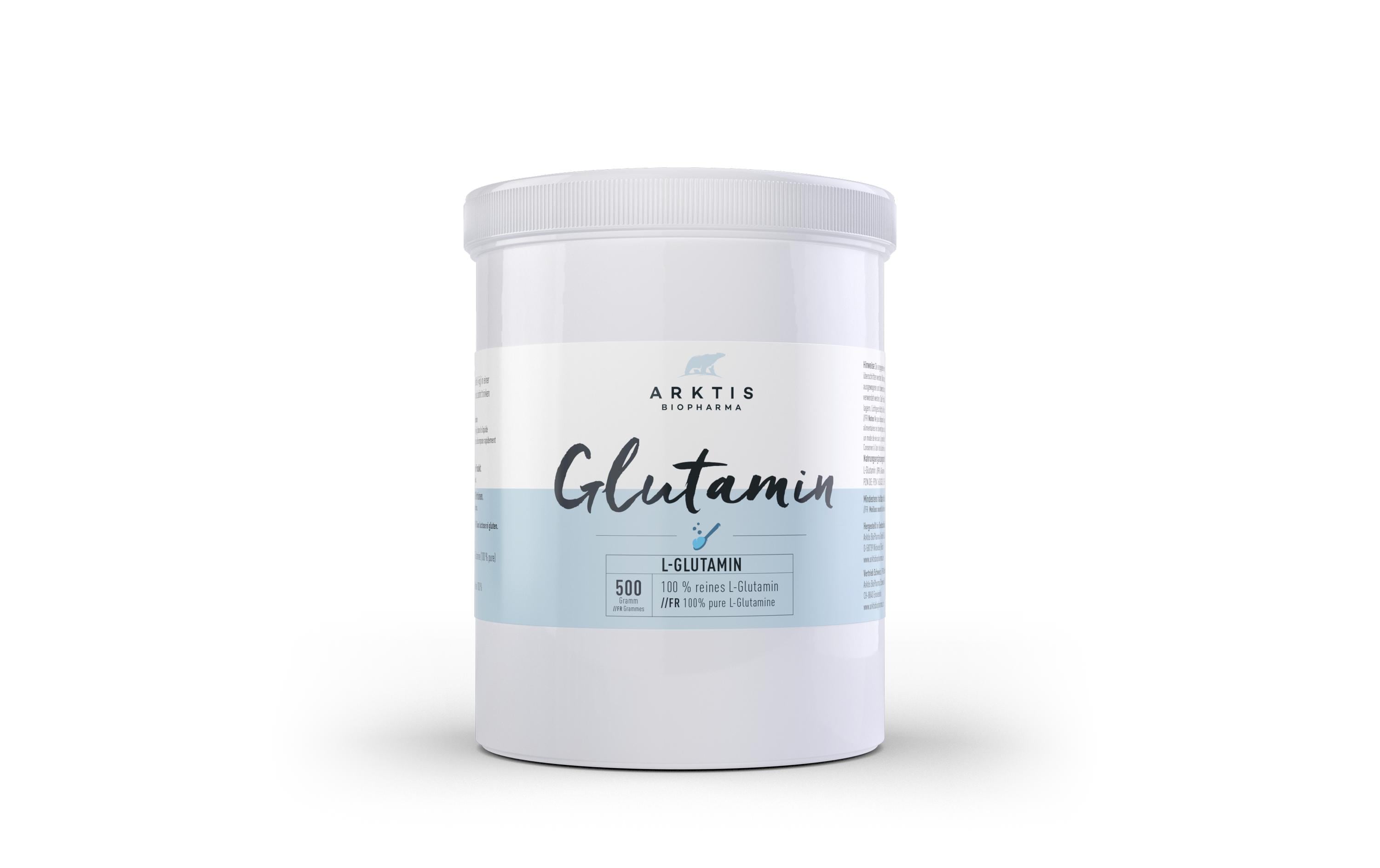 L-Glutamin Pulver 500 gVegane Nahrungsergänzung mit L-Glutamin