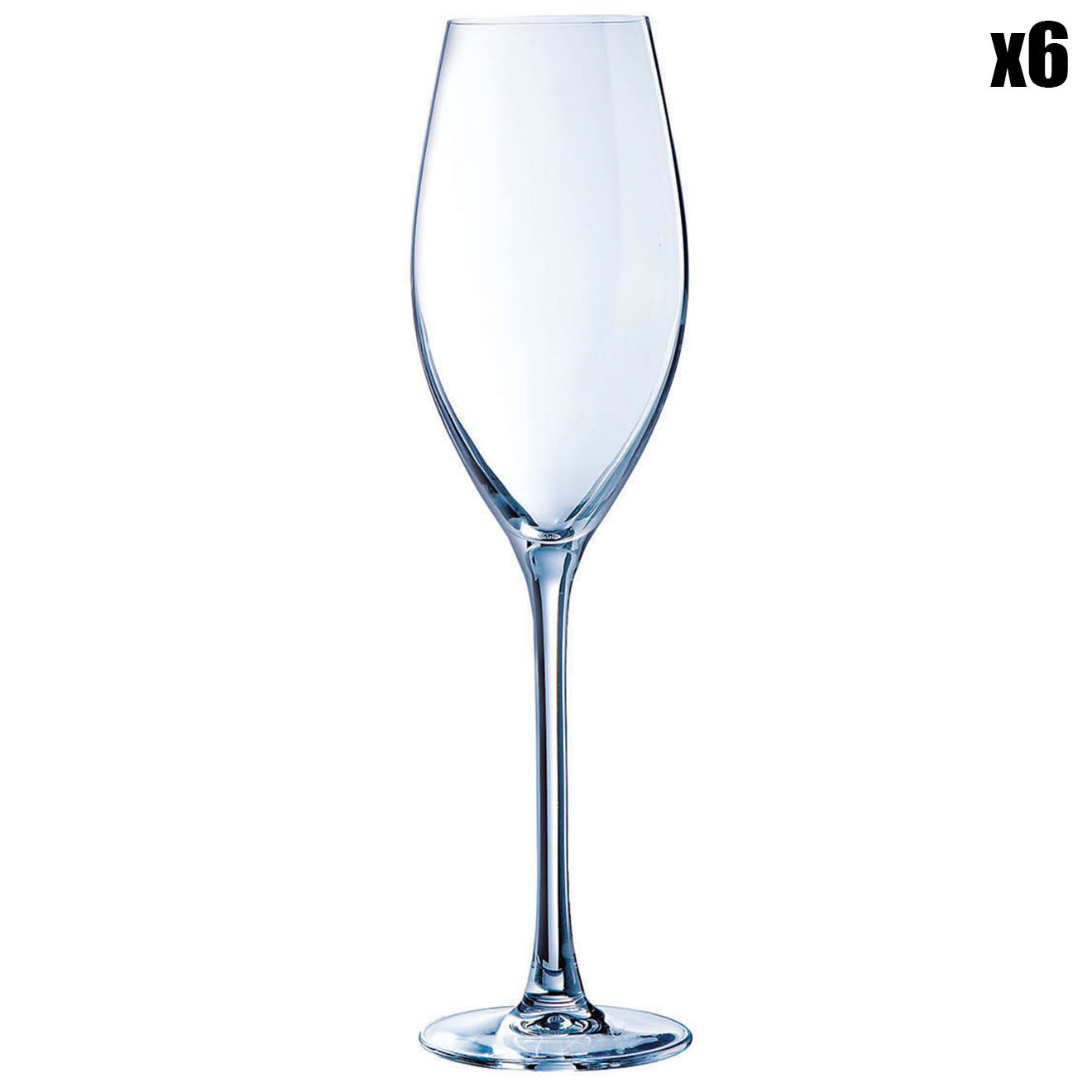 Chef & Sommelier 6 Flûtes à champagne Séquence transparentes - 24 cl