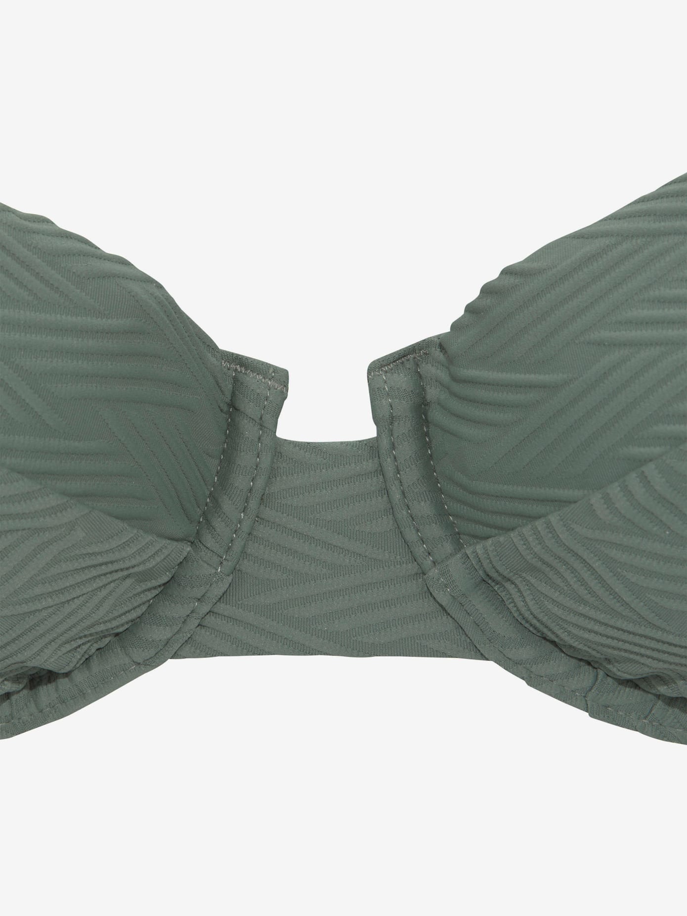 Haut de maillot de bain à armatures matière structurée aux couleurs tendances