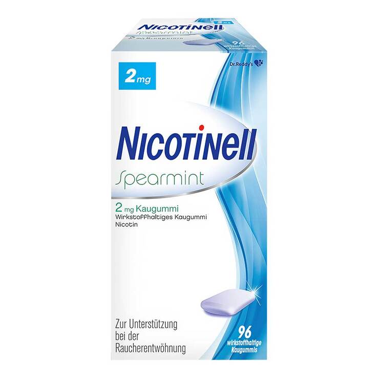 NICOTINELL Kaugummi 2 mg Spearmint, 96 St