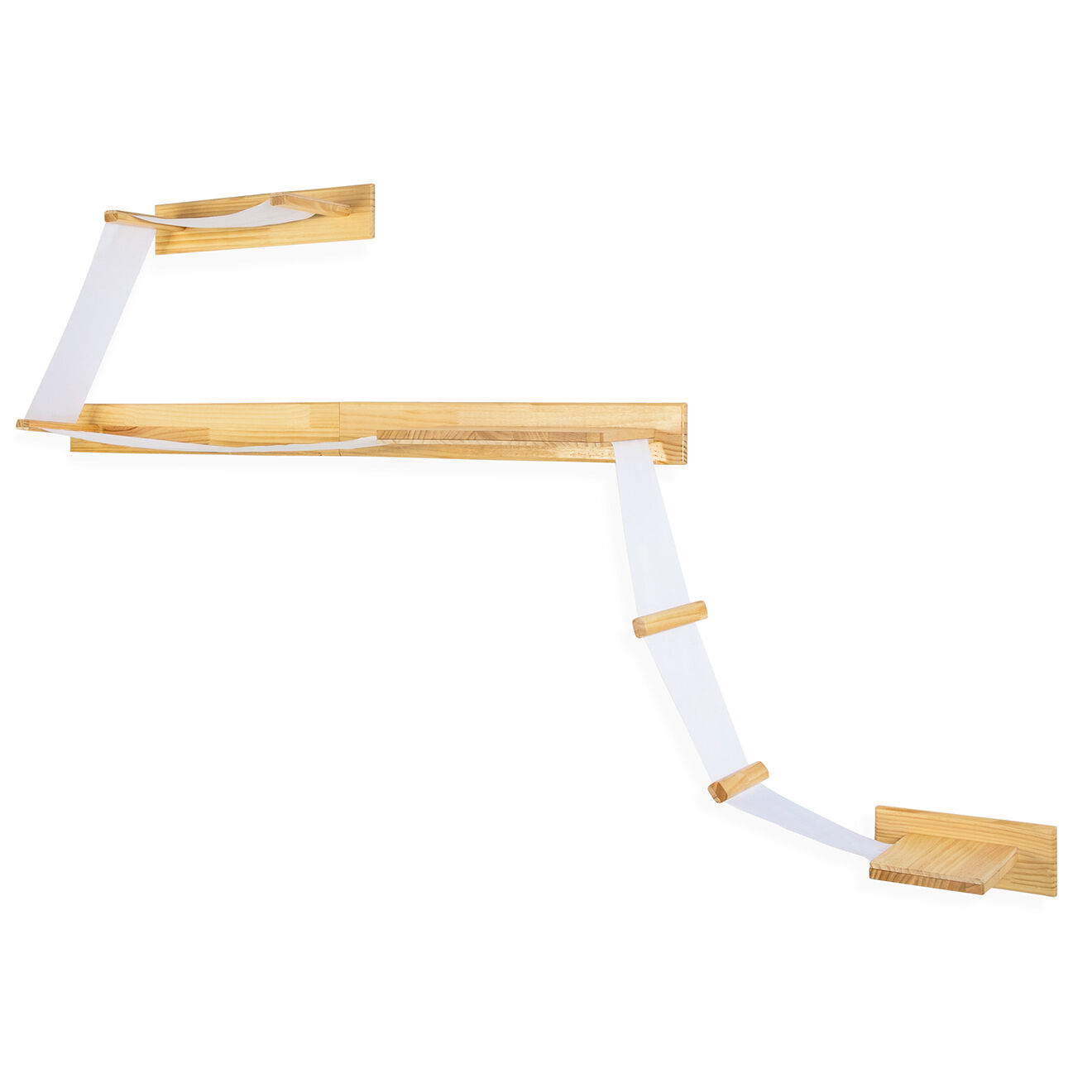 Pratik Garden Composition Murale pour Chat bois/blanc