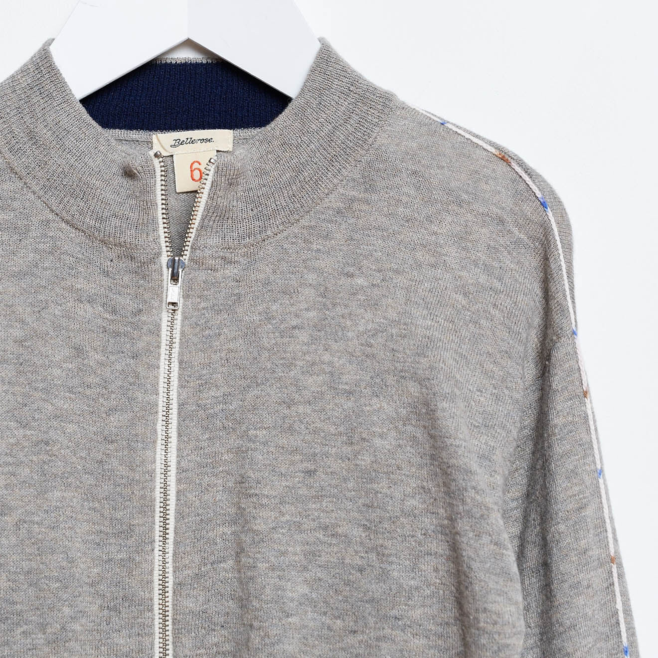 Bellerose Gilet zippé Glabo gris
