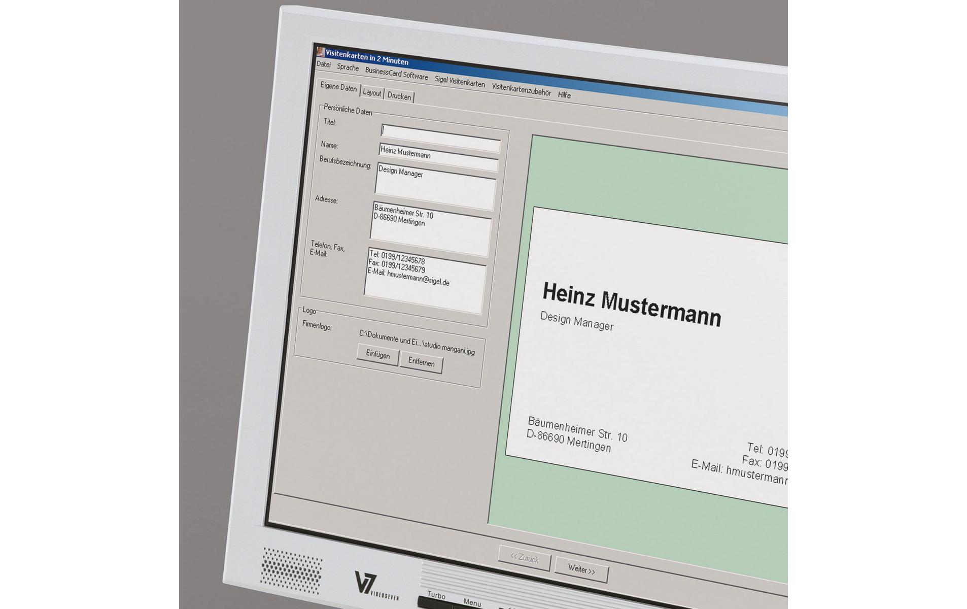Visitenkarten-Etiketten mit runden Ecken, 10 Blatt, WeissBlanko-Visitenkarten zum Bedrucken
