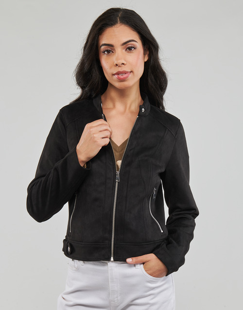 Vero Moda - VMJOSE MARI SHORT FAUX SUEDE JACKET BOOS - Noir
