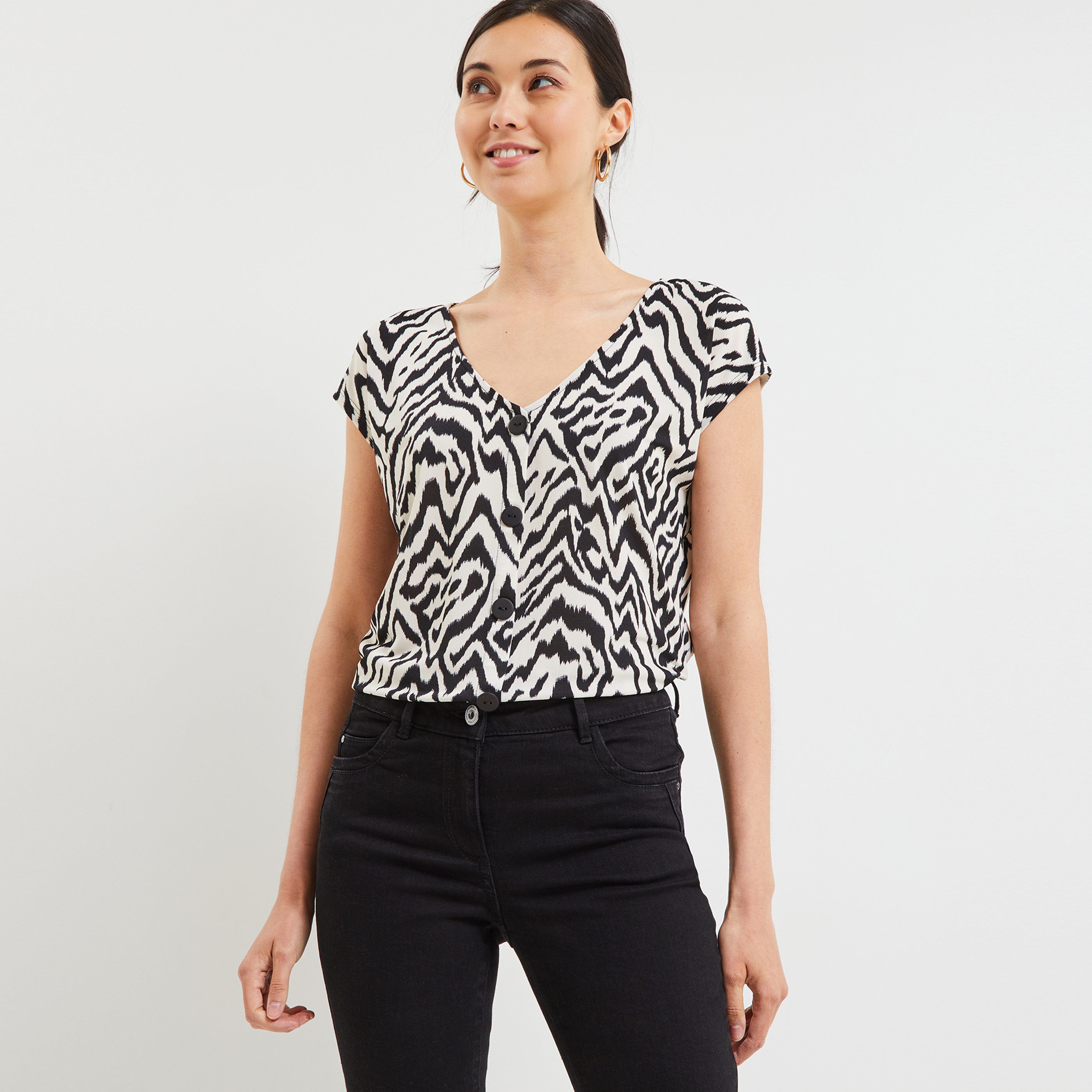 Tshirt motifs femme - ECRU