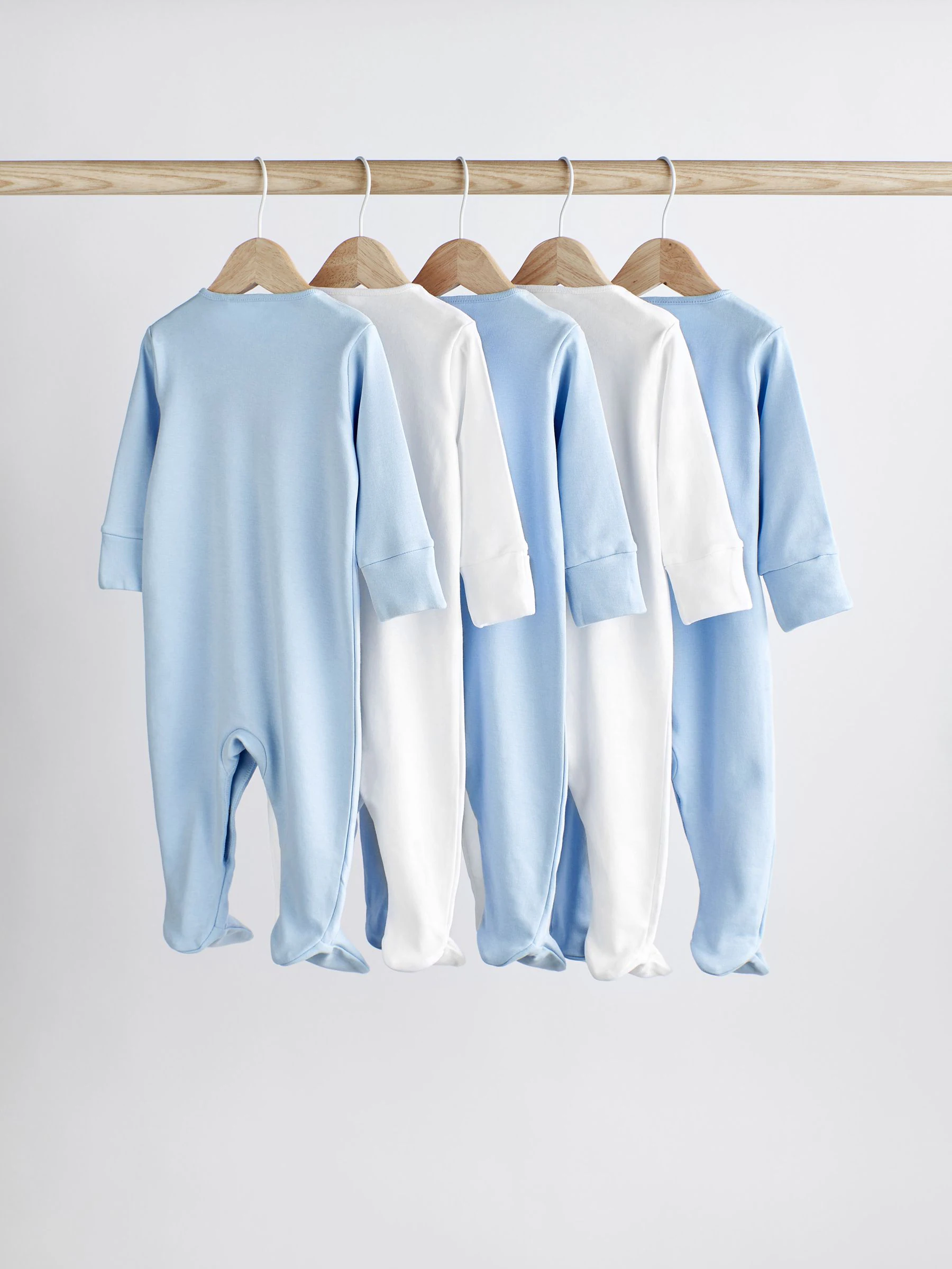 Blauw/wit - Babypyjama's (0-2 jr)