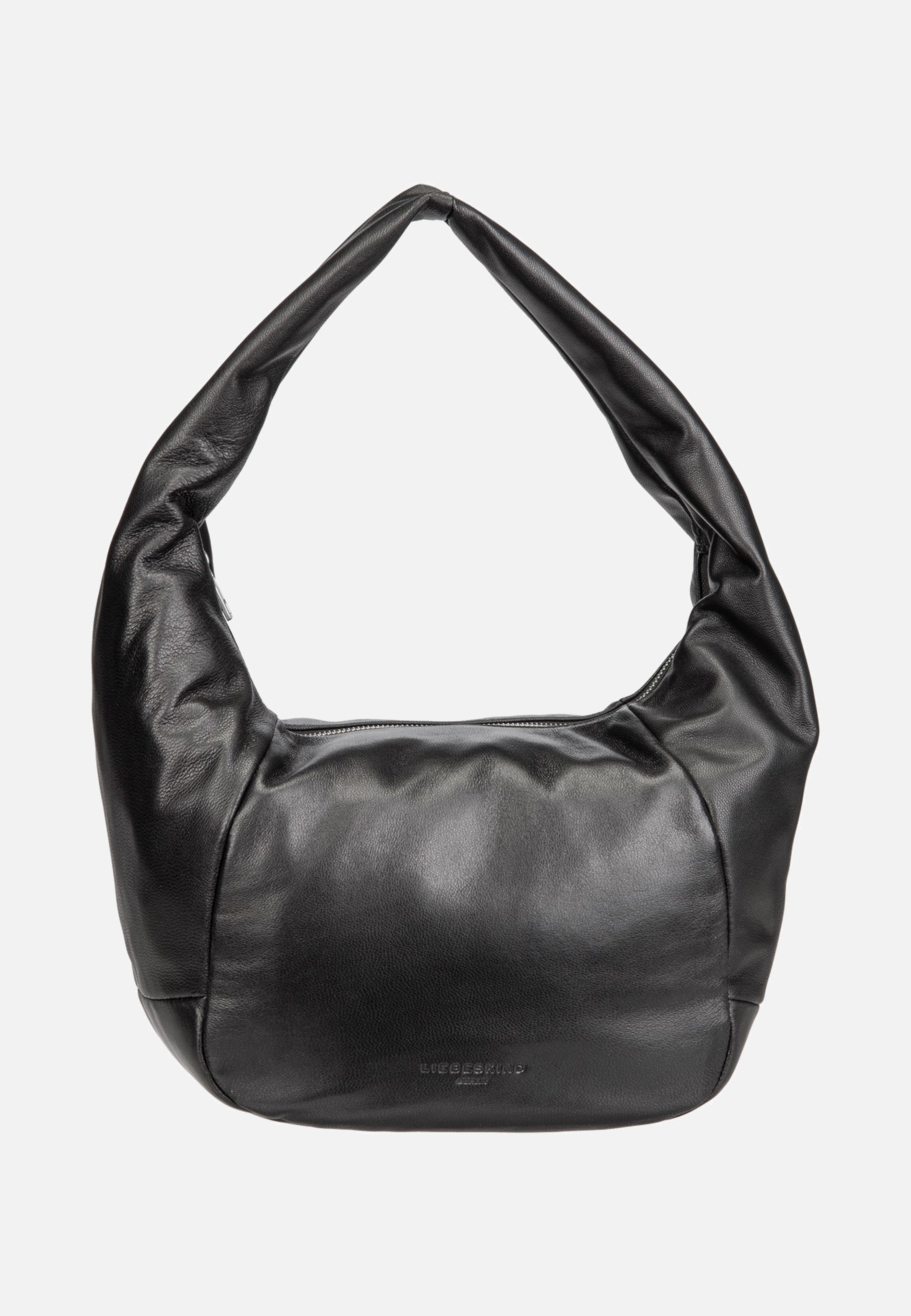 Farrah M Vintage Goat Black - Hobo Bag