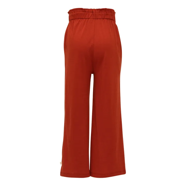 Minimalisma Pantalon en Soie Hip | Rouge