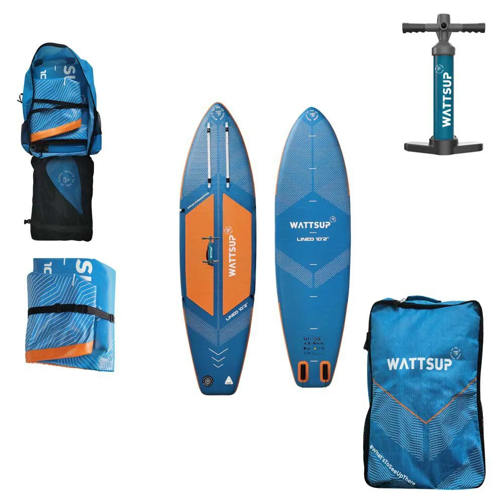 Wattsup Lined 10´2´´ Aufblasbares Paddle-Surf-Set