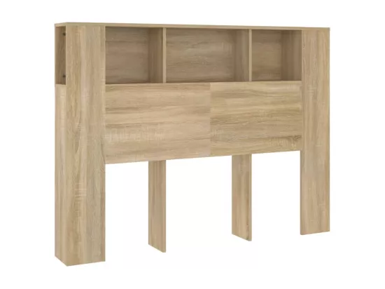 Armoire de tête de lit Chêne sonoma 140x18,5x104,5 cm