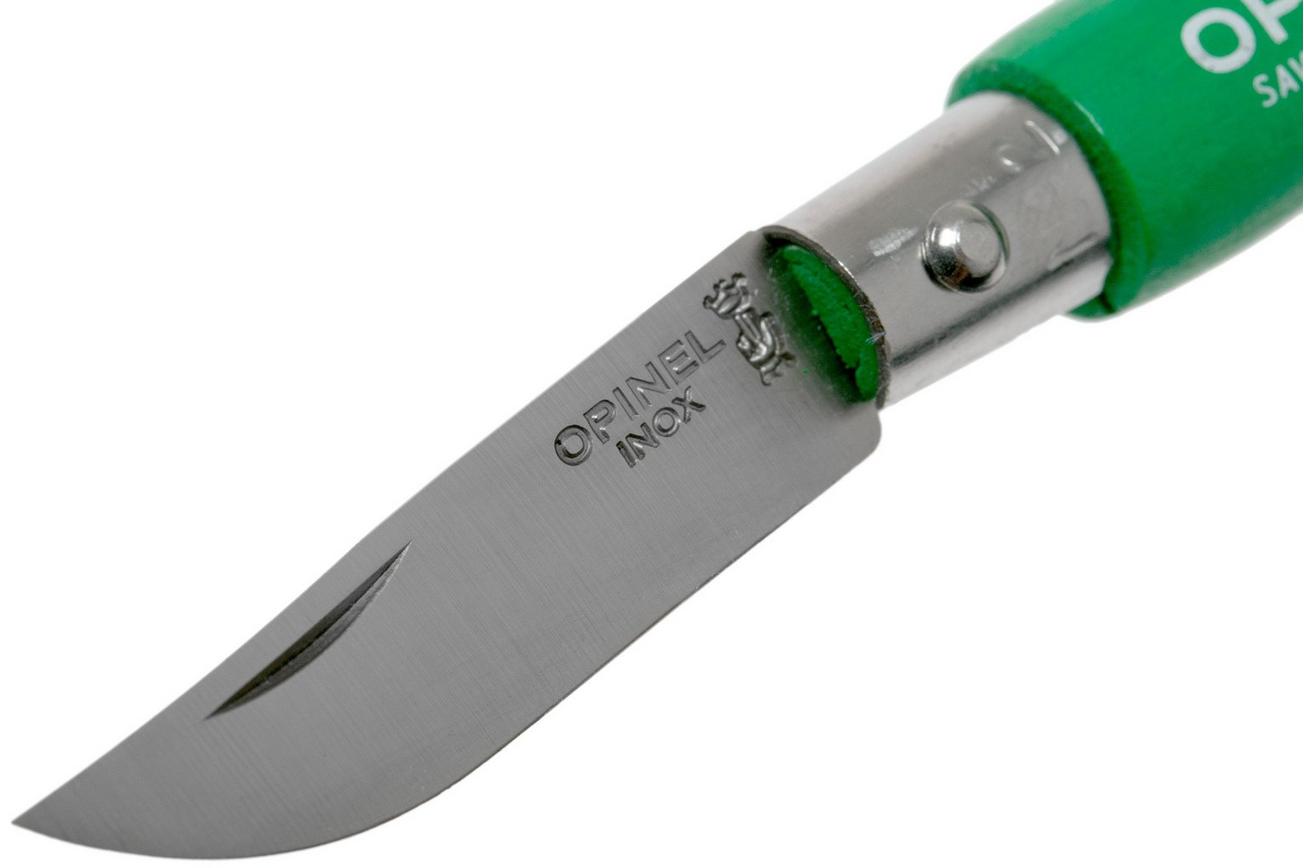 Opinel zakmes No. 02RV Keyring zakmes, Green