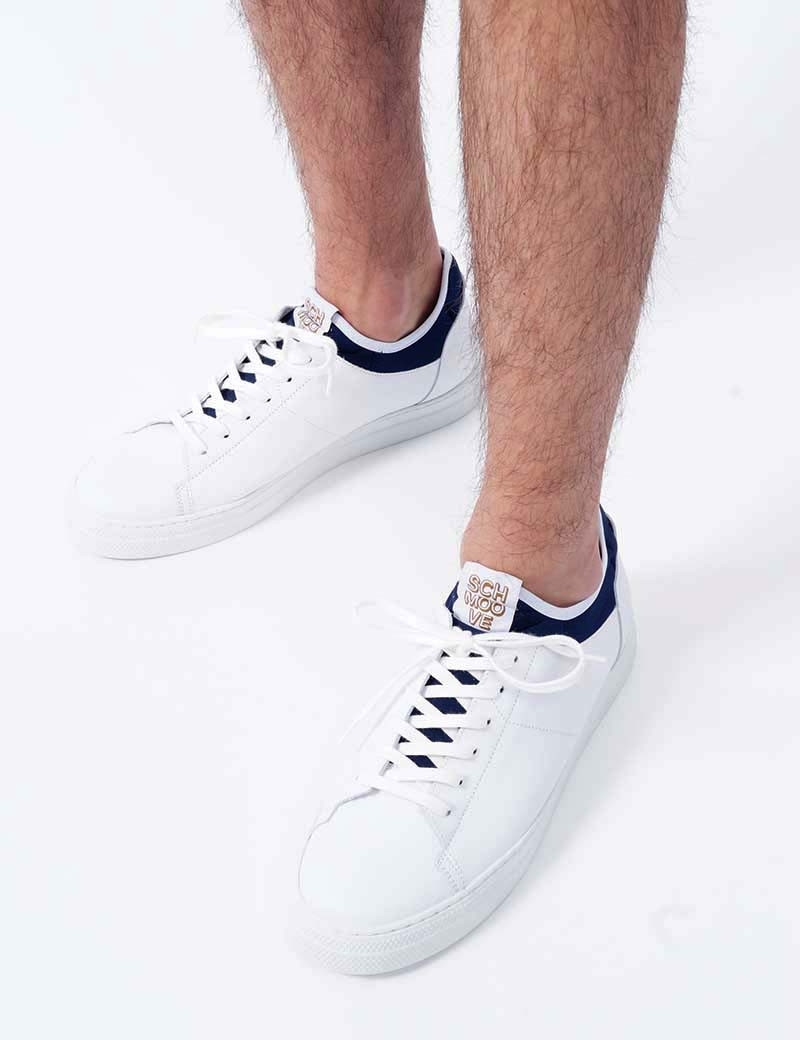 SCHMOOVE BASKETS SPARK NEO SNEAKERS WHITE-NAVY