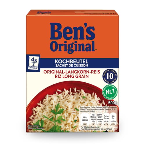 Ben´s Original™ Original-Langkorn-Reis 10- Mintuen Kochbeutel
